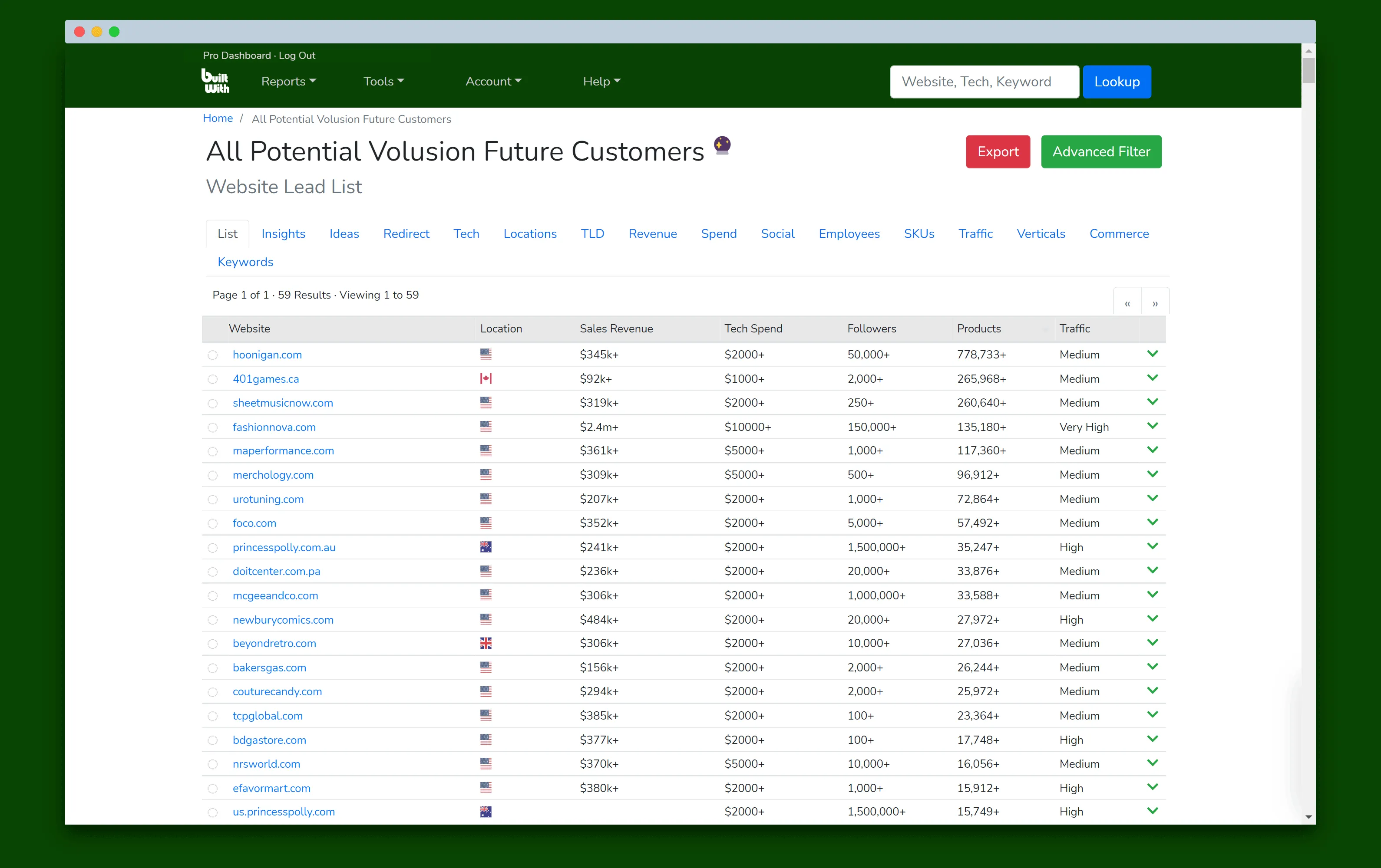 Future Customers Screenshot